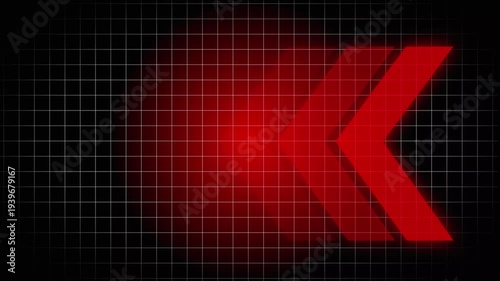 neon glowing arrow direction video background 4k