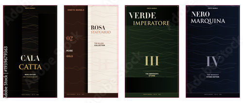 Marble Magazine Cover, Luxury Stone Editorial, Italian Marble Design, Rose Gold Texture Template, Premium Calacatta Layout, Elegant Veined Poster, High End Print Design