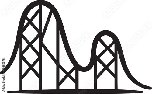 Roller Coaster Icon: Thrill Ride Structure
