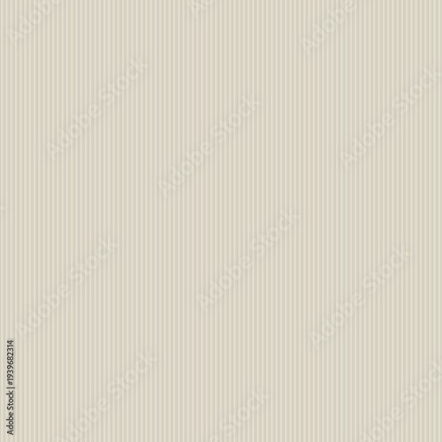 Vector seamless striped pattern. Beige delicate repeatable vertical line background. Paper cardboard linear texture. Endless unusual print