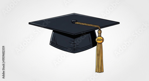 Graduation Cap with Tassel for Academic Achievement.