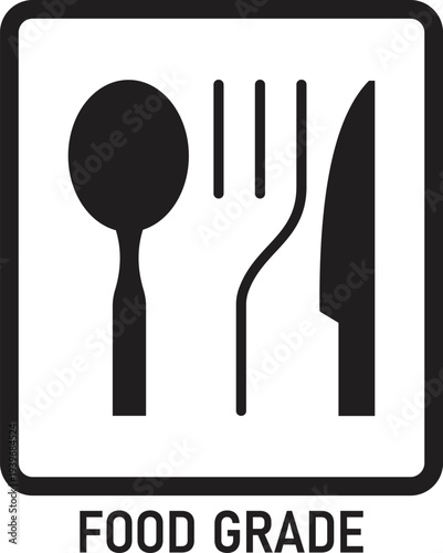 Food grade packaging icon. food grade icon vector. symbol, sign design in trendy style