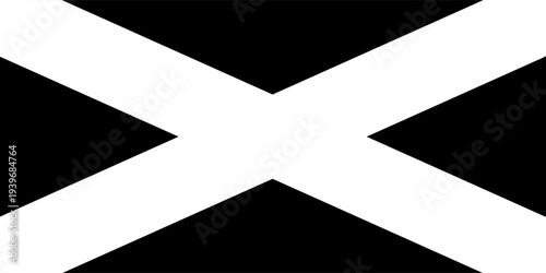 Photos Minimalist White Saltire Cross on Black Background - St