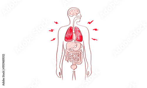 Lung disease concept