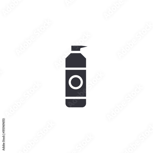Shampoo bottle icon representing hair care products, cleansing solutions, salon treatment essentials, and daily grooming maintenance.