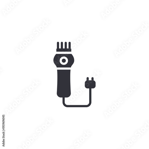 Electric hair clipper icon representing advanced grooming devices, precise trimming tools, and professional barber equipment.