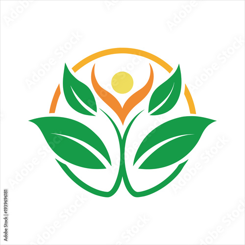 Botanical Wellness Brand Logo Vector Design