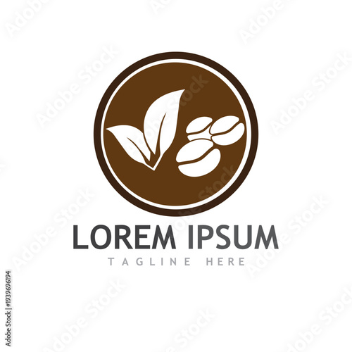 coffee bean icon vector