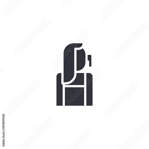 Robotic arm icon representing automation in manufacturing, industrial robotics, precision engineering, and smart production technologies.