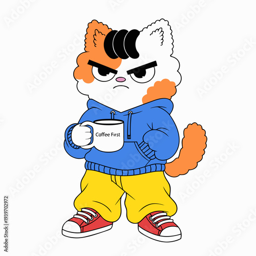 cartoon boy with a baseball bat