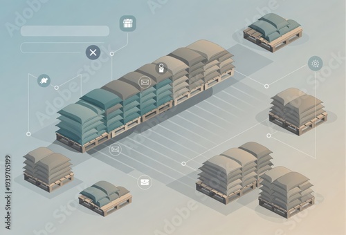 Optimized Supply Chain Management with Digital Inventory Tracking and Automated Logistics Solutions Reflecting Modern Efficiency and Precision in Warehouse Operations