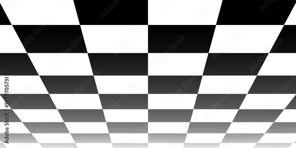 Obraz premium Black and white checkered pattern, Checkerboard seamless pattern