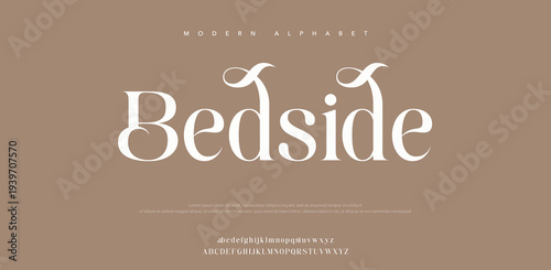 Modern Alphabet Bedside Typography Design