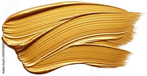 Gold brush stroke png metallic golden paint stroke png transparent background image