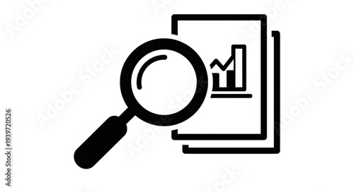 magnifying glass with text