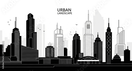city skyline vector