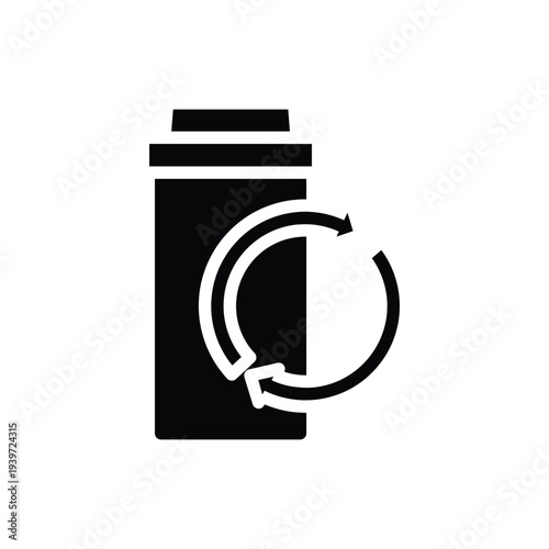 prescription bottle solid icon vector design good for web or mobile app