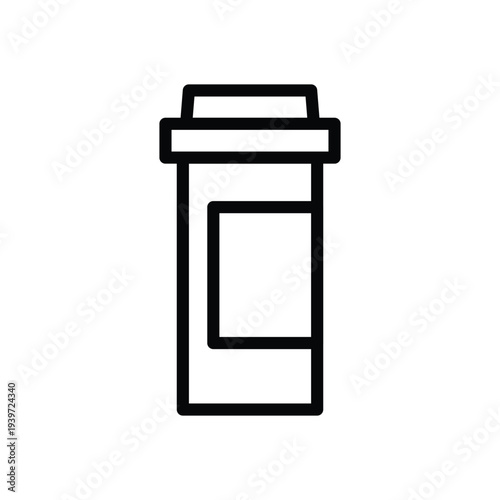 painkiller outline icon vector design good for web or mobile app