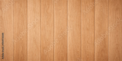 Natural brown oak timber plank surface with a weathered grain pattern creates a rustic hardwood texture background for a wall or floor material