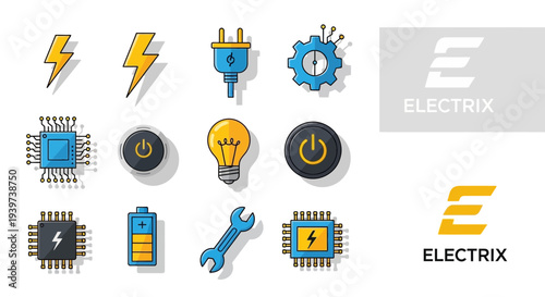 Electrical Components and Symbols Collection.