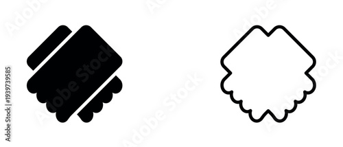 Friendship, Love and Trust Line Icon Set – Relationship, Unity, Loyalty and Social Connection Editable Stroke Vector Collection