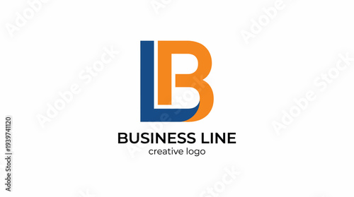 This image presents a modern logo design for 'Business Line,' featuring bold typography and colors, symbolizing brand identity, professionalism, and creativity in business landscape.