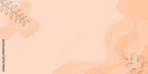 Heart-shaped melted chocolate. Stream of dripping doodle chocolate isolated on pastel background. Vector illustration