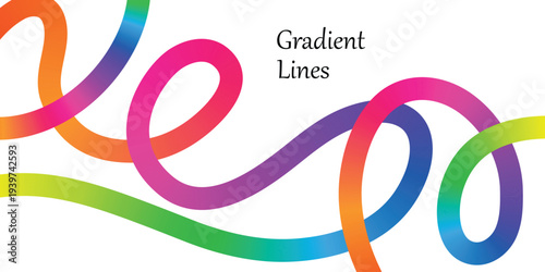 Colorful hello handwritten calligraphy script typography vector illustration