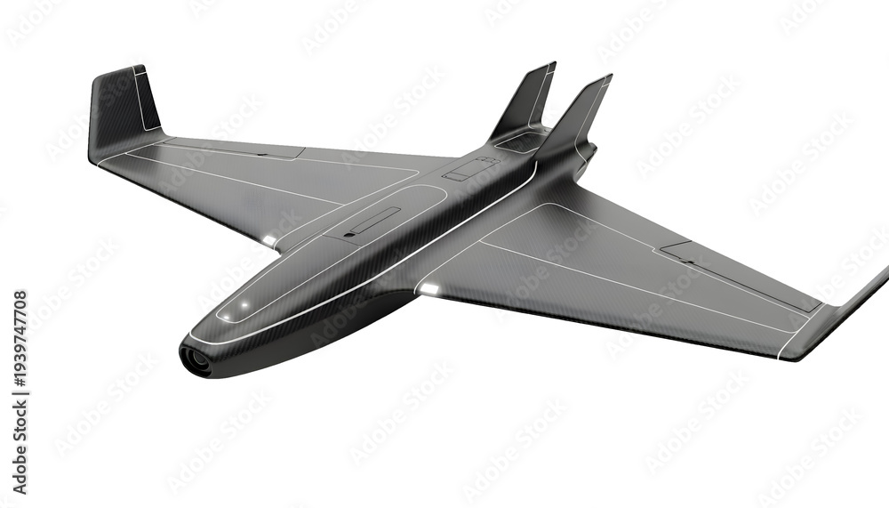 Fototapeta premium drone fighter war isolated on transparent png