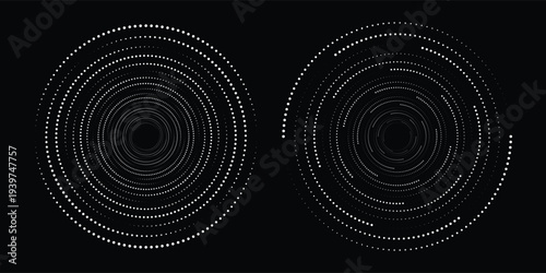 Twisted with white color lines as dynamic abstract vector background or logo or icon. abstract spiral circle dot spiral