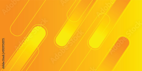Orange and yellow abstract gradient background with modern diagonal shapes lines and dynamic shapes 3D composition vector illustration. perfect for modern projects basktop wallpaper banner pattern .