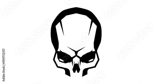 skull with angry face