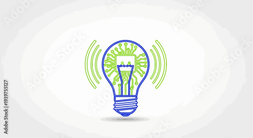 Innovation Idea Light Bulb Concept.