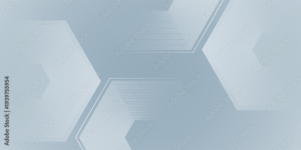 Fototapeta premium Vector watercolor hexagon line background art