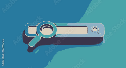 Search bar with magnifying glass