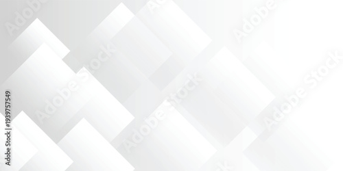 Pure white abstract background with geometric layered shapes.