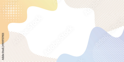 Background material of simple and abstract shapes made with pastel color gradations. 16:9 size vector illustration