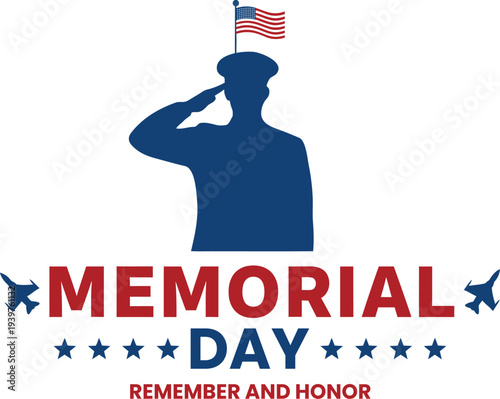 Memorial day tribute honoring fallen heroes and veterans