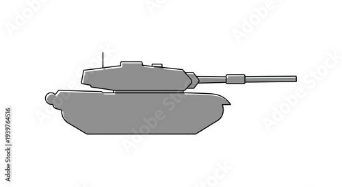 Military Tank Vehicle Armored Combat.