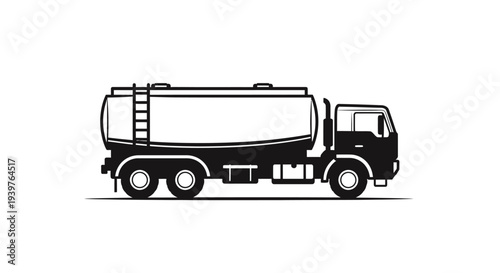 Large tanker truck on wheels.