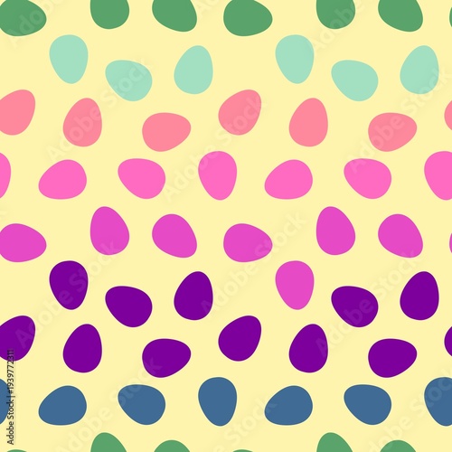 Easter eggs seamless pattern for wallpaper and kitchen fabrics and textiles and kids linens and wrapping paper