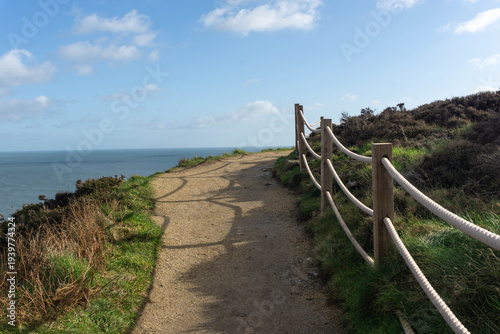 Howth Cliff Walk Trail on a Sunny Morning – Scenic Coastal Path Near Dublin, Ireland