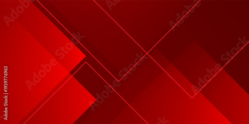 Abstract Red Geometric Background with Dynamic Overlapping Square Shapes. vector illustrtaion