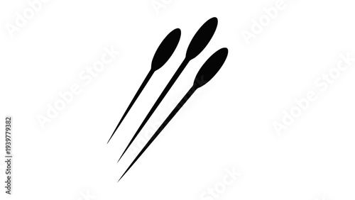Vector illustration of needle icon set on a transparent background
