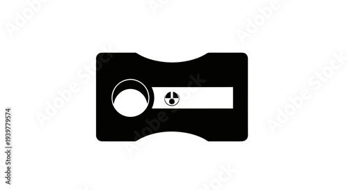 Vector illustration of pencil sharpener icon on a transparent background