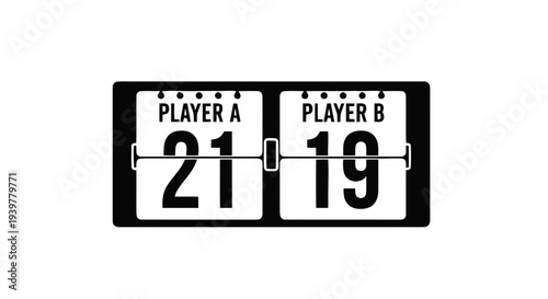 Vector illustration of scoreboard icon on a transparent background