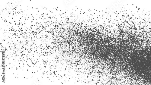 Abstract vector noise texture with fine dust particles distressed uneven grunge background isolated on white Grunge vector dust and debris particles forming subtle noise texture