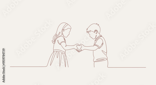 Woman and Man Shaking Hands Illustration.