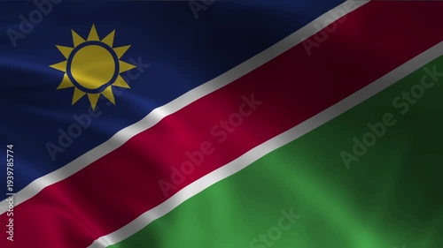 This high-quality waving flag animation represents the national pride and identity of a country. The realistic fabric simulation shows the flag gently moving in the wind, creating a natural.