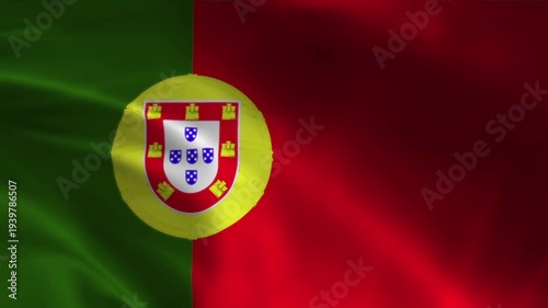 This high-quality waving flag animation represents the national pride and identity of a country. The realistic fabric simulation shows the flag gently moving in the wind, creating a natural.